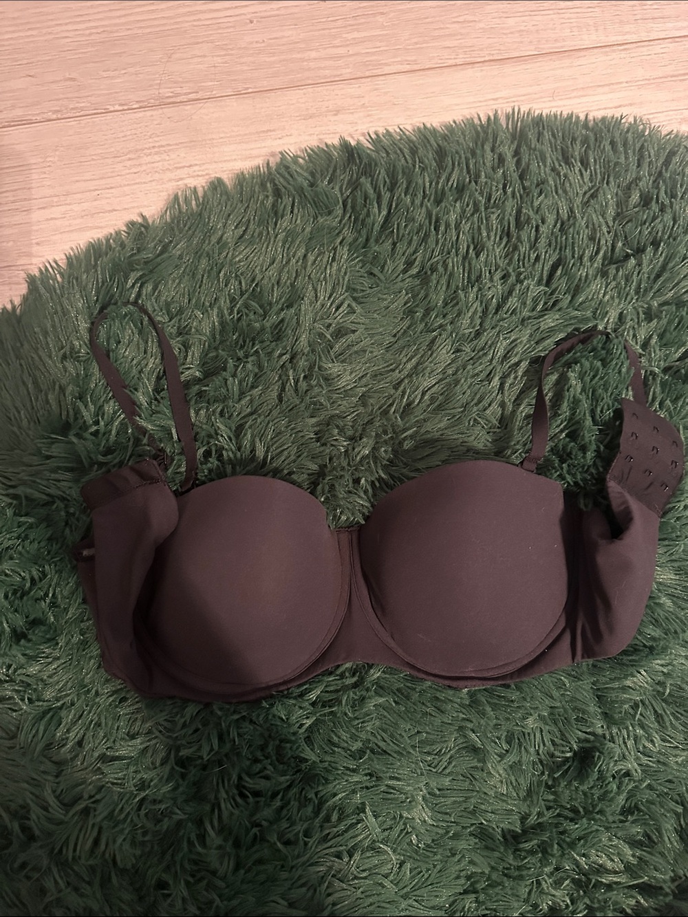 SKIMS Fits Everybody Black Strapless Convertible Bra Size 34D